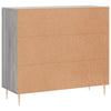 Graues Sideboard Dilhan 90x34x80cm (Holz)