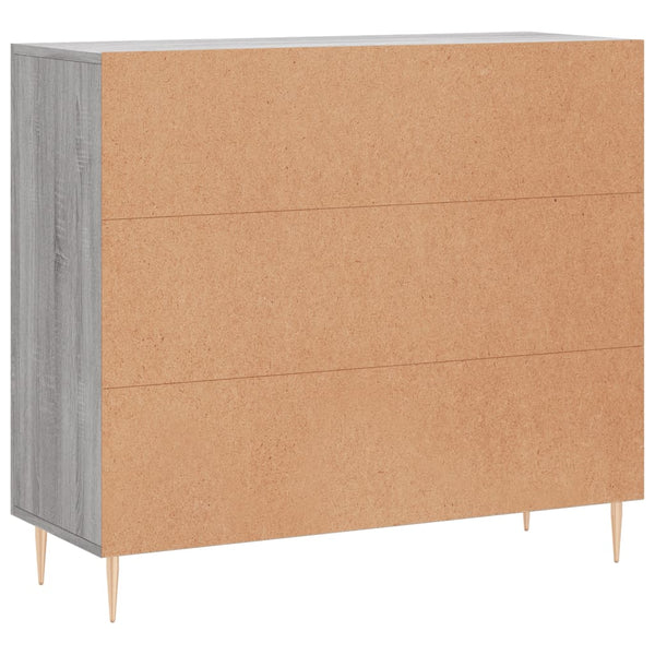 Graues Sideboard Dilhan 90x34x80cm (Holz)