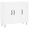 Weißes Sideboard Melidor 90x34x80cm (Holz)