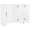 Weißes Sideboard Melidor 90x34x80cm (Holz)
