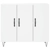Weißes Sideboard Melidor 90x34x80cm (Holz)