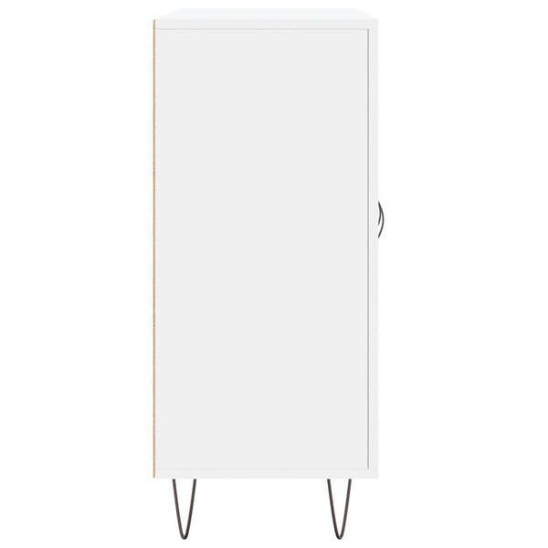 Weißes Sideboard Melidor 90x34x80cm (Holz)