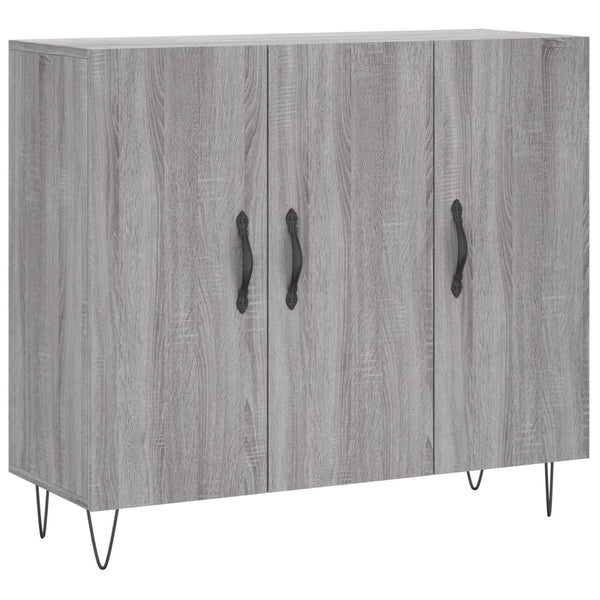 Graue Anrichte Melidor 90x34x80cm (Holz)