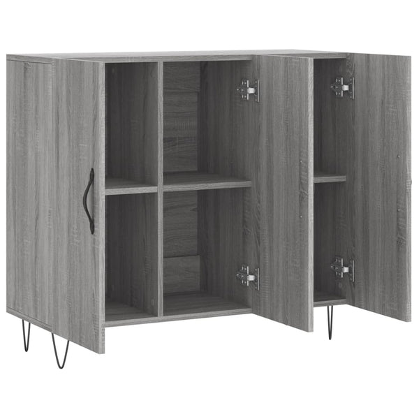 Graue Anrichte Melidor 90x34x80cm (Holz)