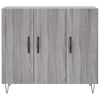 Graue Anrichte Melidor 90x34x80cm (Holz)