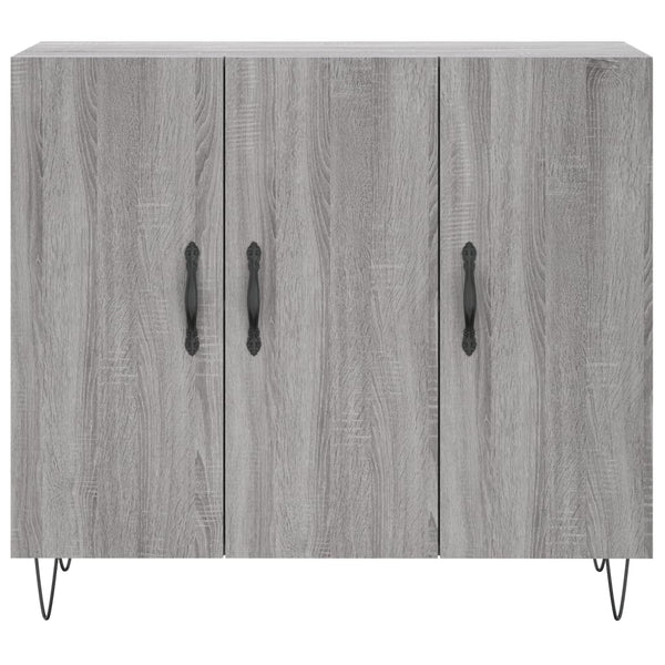 Graue Anrichte Melidor 90x34x80cm (Holz)