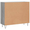 Graue Anrichte Melidor 90x34x80cm (Holz)