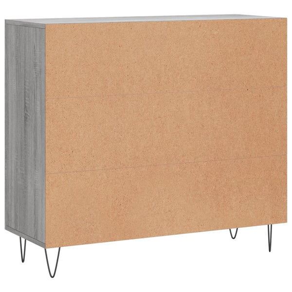 Graue Anrichte Melidor 90x34x80cm (Holz)