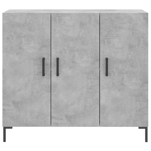 Betongraues Sideboard Adiel 90x34x80cm (Holz)