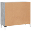Betongraues Sideboard Adiel 90x34x80cm (Holz)