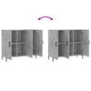 Betongraues Sideboard Adiel 90x34x80cm (Holz)
