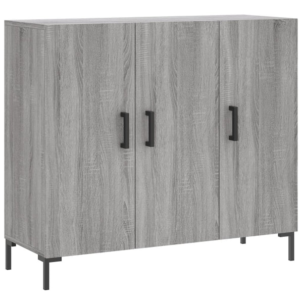 Graues Sideboard Adiel 90x34x80cm (Holz)