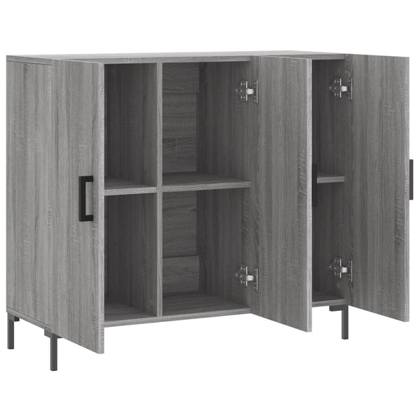 Graues Sideboard Adiel 90x34x80cm (Holz)