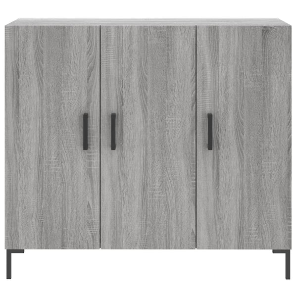 Graues Sideboard Adiel 90x34x80cm (Holz)
