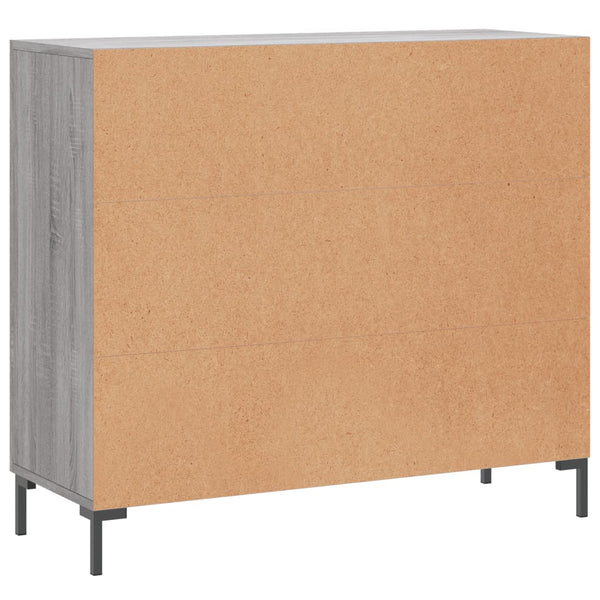Graues Sideboard Adiel 90x34x80cm (Holz)
