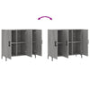 Graues Sideboard Adiel 90x34x80cm (Holz)