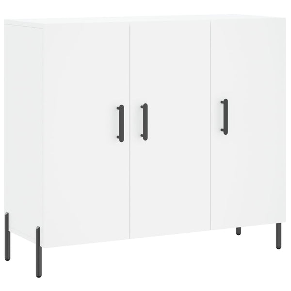 Weißes Sideboard Nesu 90x34x80cm (Holz)