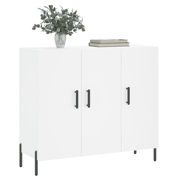 Weißes Sideboard Nesu 90x34x80cm (Holz)
