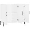 Weißes Sideboard Nesu 90x34x80cm (Holz)