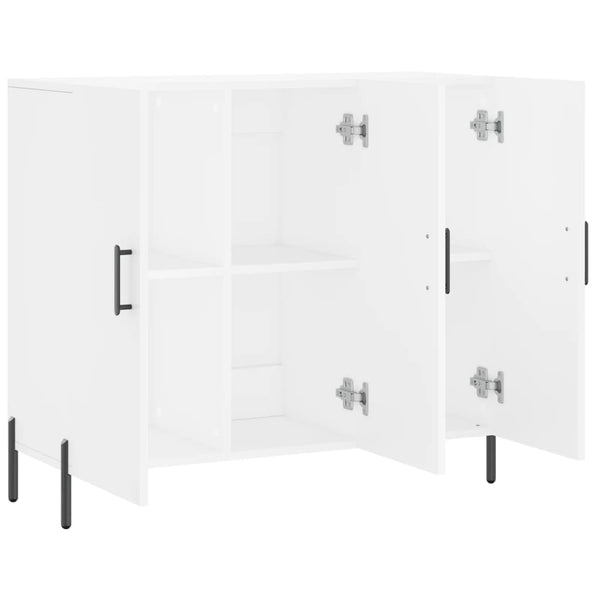 Weißes Sideboard Nesu 90x34x80cm (Holz)