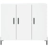 Weißes Sideboard Nesu 90x34x80cm (Holz)