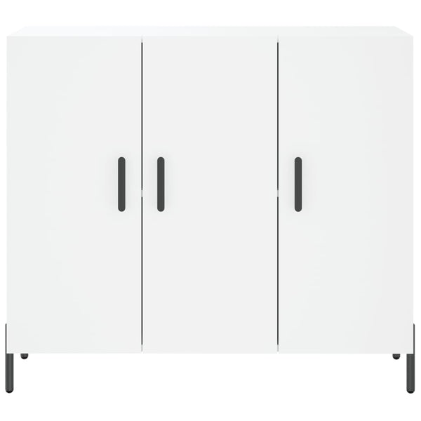 Weißes Sideboard Nesu 90x34x80cm (Holz)