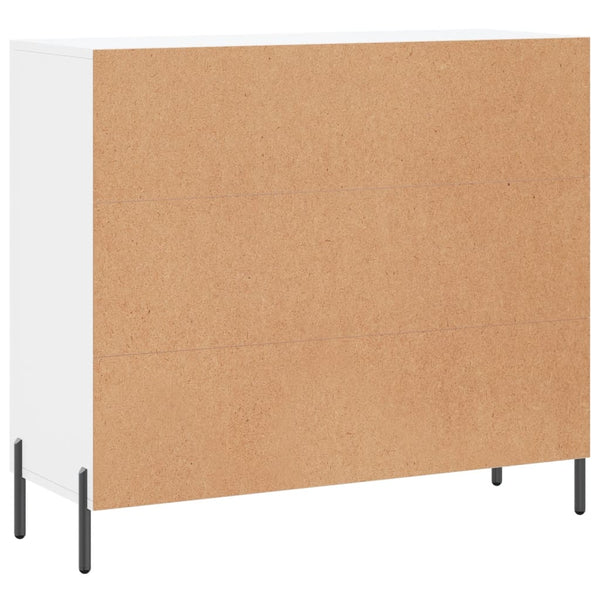 Weißes Sideboard Nesu 90x34x80cm (Holz)