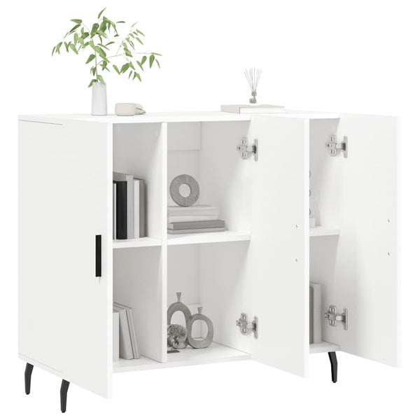 Weißes Sideboard Carmen "Car 90x34x80cm (Holz)