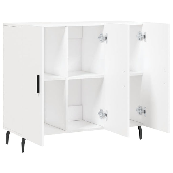 Weißes Sideboard Carmen "Car 90x34x80cm (Holz)