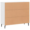 Weißes Sideboard Carmen "Car 90x34x80cm (Holz)