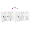 Weißes Sideboard Carmen "Car 90x34x80cm (Holz)
