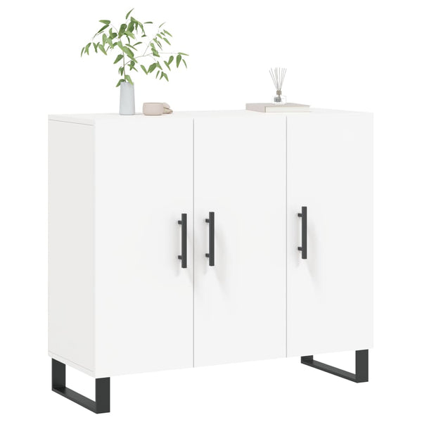 Weißes Sideboard Jakov 90x34x80cm (Holz)