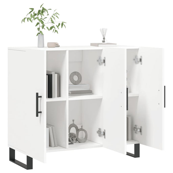 Weißes Sideboard Jakov 90x34x80cm (Holz)