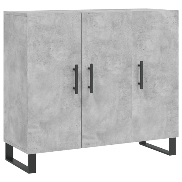 Betongraue Kommode Jakov 90x34x80cm (Holz)