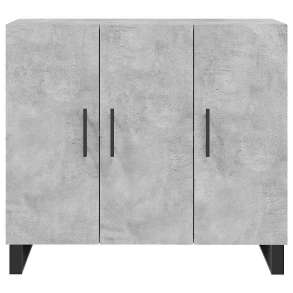 Betongraue Kommode Jakov 90x34x80cm (Holz)