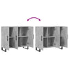 Betongraue Kommode Jakov 90x34x80cm (Holz)