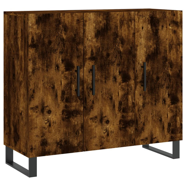 Highboard Jakov Eiche Rauch 90x34x80cm (Holz)