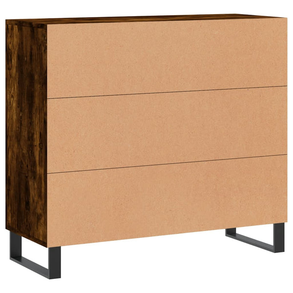 Highboard Jakov Eiche Rauch 90x34x80cm (Holz)