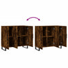 Highboard Jakov Eiche Rauch 90x34x80cm (Holz)