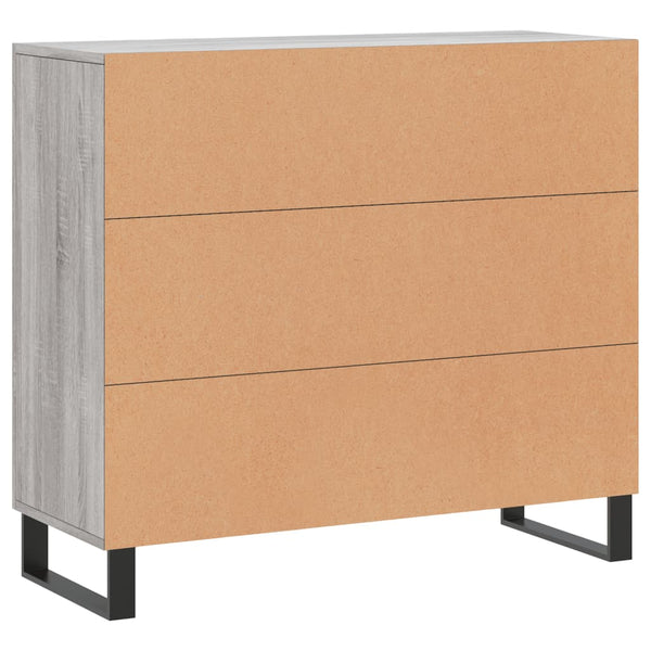 Graues Sideboard Jakov 90x34x80cm (Holz)