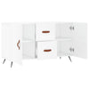 Weißes Sideboard Dianne 100x36x60cm (Holz)