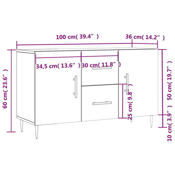 Savutammi Sideboard Cg 100x36x60cm (Holz)