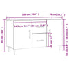 Harmaa senkki Cg 100x36x60cm (puinen)