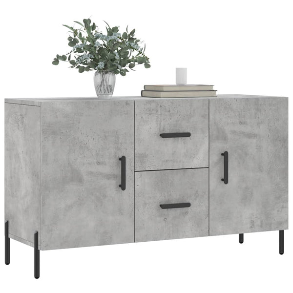 Betongraue Kommode Cornall 100x36x60cm (Holz)