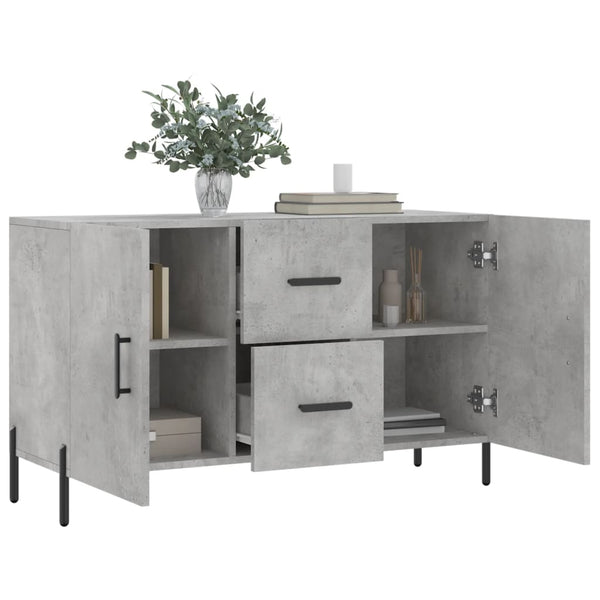 Betongraue Kommode Cornall 100x36x60cm (Holz)