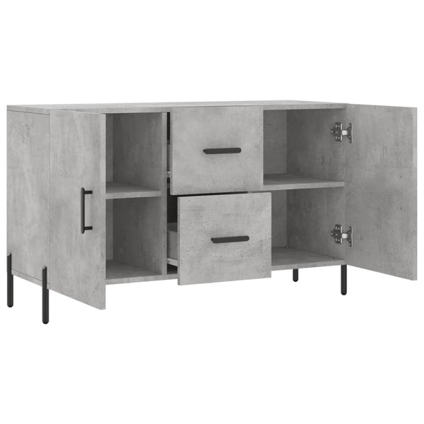 Betongraue Kommode Cornall 100x36x60cm (Holz)