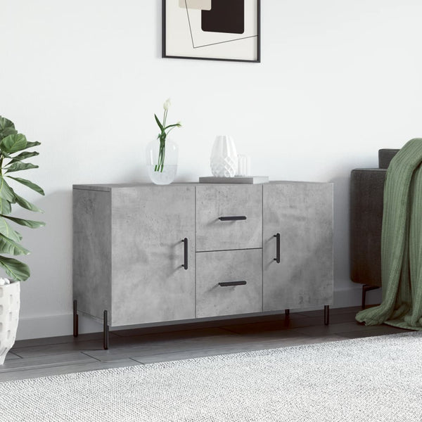 Betongraue Kommode Cornall 100x36x60cm (Holz)