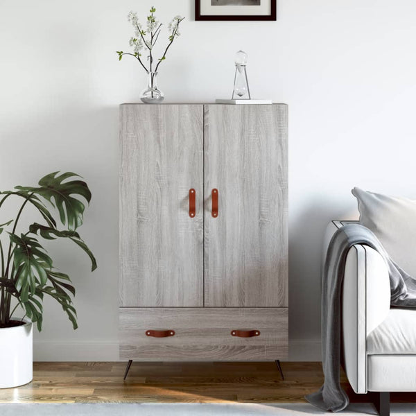 Harmaa kaappi Bruja 69,5x31x115cm (puinen)