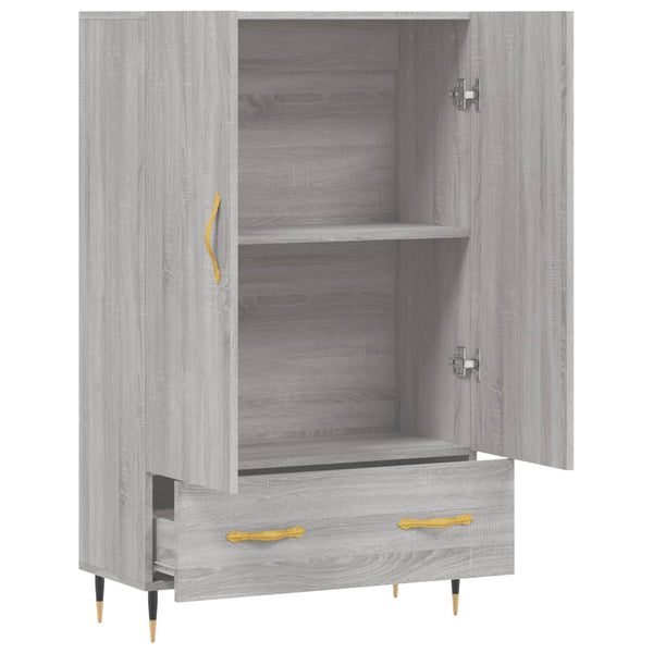 Harmaa kaappi Csibi 69,5x31x115cm (puinen)