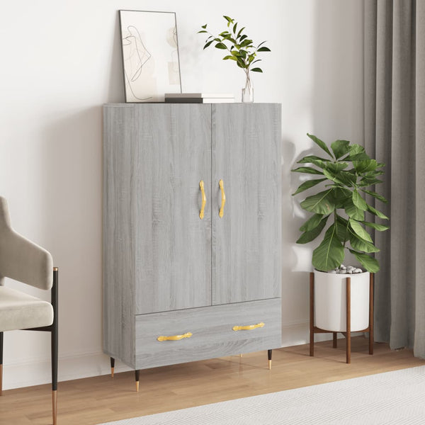 Harmaa kaappi Csibi 69,5x31x115cm (puinen)